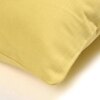 Solid Yellow Cotton Cushion Cover
