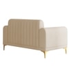 Josbert Velvet 2 Seater Sofa In  Cream Colour