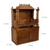 D'Dass Copper Sheesham and Mdf  Wall Hanging Wooden Temple For Pooja