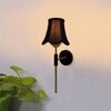 Devansh Metal Wall Mounted Lamp With Black Cotton Shade