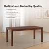 Arlo XL Teak Wood 6 Seater Storage Dining Table In Teak Finish