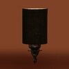 Devansh Metal Electric Wall Light in Antique Gold Colour with Black Shade Count of 1 Light
