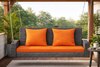 Carry Bird Wicker Patio Furniture Outdoor Balcony Swings In Grey And Orange Colour