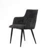 Serenity Fabric Dining Chair in Grey Colour