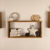 George Iii Rectangular Shaped Set Of 3 Wooden Wall Shelves