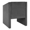 Shuntina Accent Velvet Chair in Dark Grey Colour