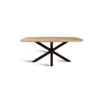 Crispio Solid Wood 6 Seater Dining Table in Limewash Finish