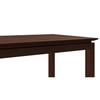 Diner 6 Seater Dining Table In Dark Walnut Finish