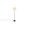 Emme White Cotton Shade Floor Lamp