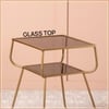 Contemporary Iron Side Table in Gold Colour