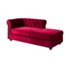 Ease Velvet Chaise Lounger in Maroon Colour