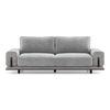 Barcelona Essential 3 Seater Fabric Sofa In Granite Weave