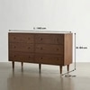 Rowling Solid Wood Chest Of 6 Drawers In Provincial Teak Finish
