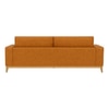 Airy 2 Seater Sofa In Leatherette Brown Color