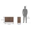 Alex 12 Pair Shoe Rack in Classic Walnut Finish