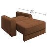 Calliro  Pull Out Sofa cum Bed  in Brown Colour