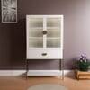 Nextstep Bar Unit White And Golden