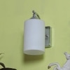 Eliante Modern Wall Lights Mild Steel & Glass Material Chrome & White Finish