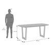 Adria Jade Green Marble 6 Seater Dining Table In Dark Sheesham Finish