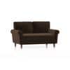 Oxford 2 Seater Fabric Sofa in Dark Earth Colour