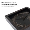 Virgo Zodiac Wooden Wall Clock with Minimal Gold Accents