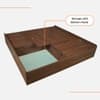 Morvix Wood Queen Bed With Box Storage Base Platform Columbian Walnut Brown