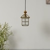 Oyager Single Light Ceiling Pendant In Antique Brass Finish
