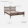 Nilaya Sheesham Wood Queen Size Non Storage Bed in Provincial Teak Finish