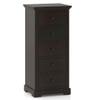 Alexandra Solid Wood Chest of Drawers in American Walnut Finish