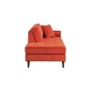Mydril Velvet Chaise Launger in Orange Colour