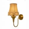 Devansh Solid Wood Electric Wall Light in Brown Colour with Multi Shade Count of 1 Light