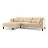 Lewis Sectional Sofa (Colour : Birch Beige, Cushion : Hard, Seater : Left Aligned 3 Seater + Left Aligned Chaise)