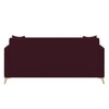 Convil Velvet 3 Seater sofa in Red wine Color