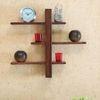 WOODENMOOD Rectangular Wall Rack