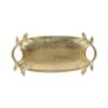 Leaf Aluminium Tray In Gold Colour