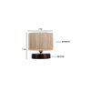 Graham Beige Bamboo Shade Table Lamp with Brown Wooden Base