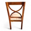 Newport Sheesham Wood Dining Chair in Beige Velvet     HONEY FINISH