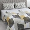 Multicolor Abstract 400 Tc Cotton Flat Super King Size Bedsheet With 2 Pillow Cover