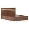 Rodrigues King Size Box Storage Bed in Rolex Brown Finish