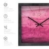 Pink Gradient Artistic Wooden Wall Clock