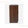 Viona Engineered Wood Display Bar Unit Columbian Walnut Frosty White