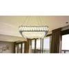 Candela Crystal Three Way Remote Lighting Chandelier
