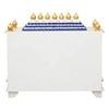 D'Dass White Sheesham and Mdf Wooden Temple For Pooja In Home and Office