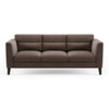 Lewis 3 Seater Fabric Sofa in Daschund Brown Colour