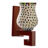 Devansh Solid Wood Electric Wall Light in Multi Colour with Multi Shade Count of 1 Light