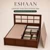 Eshaan Solid Wood Comfort King Bed Box Storage Provincial Teak Finish Mattress 72 x 78 Inches
