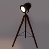 Martin Black Metal Shade Floor Lamp