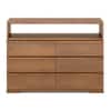 Ohio Chest of Drawer in Amber Walnut Finish