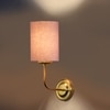 Devansh Metal Electric Wall Light in Gold Colour with Grey Shade Count of 1 Light