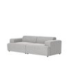 Comforthaven Wood 2 Seater With Upholstery Non Storage Sofa In Grey Colour